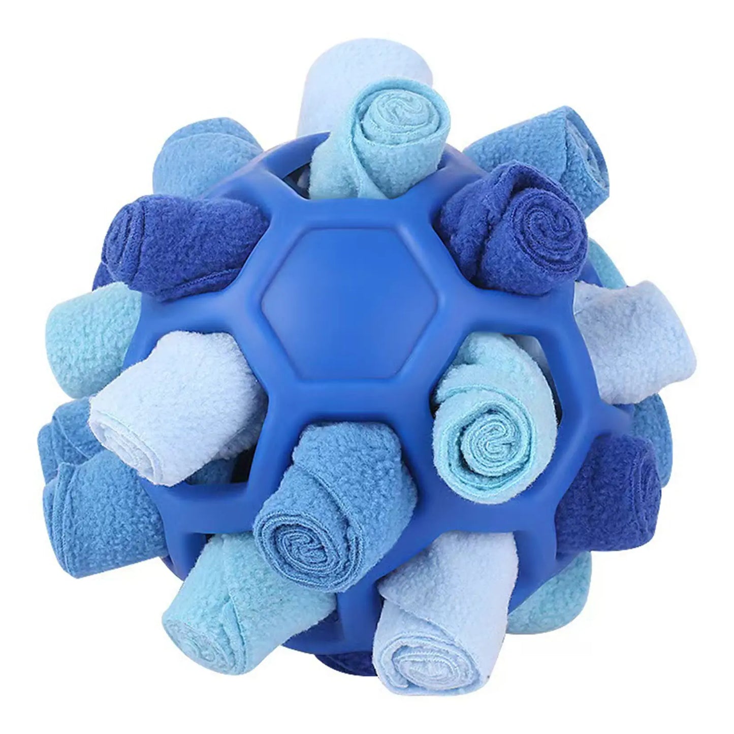 Velvet Interactive Snuffle Ball Toy for Small Dogs - Chewable Puzzle Feeder for Mental Stimulation and Anxiety Relief