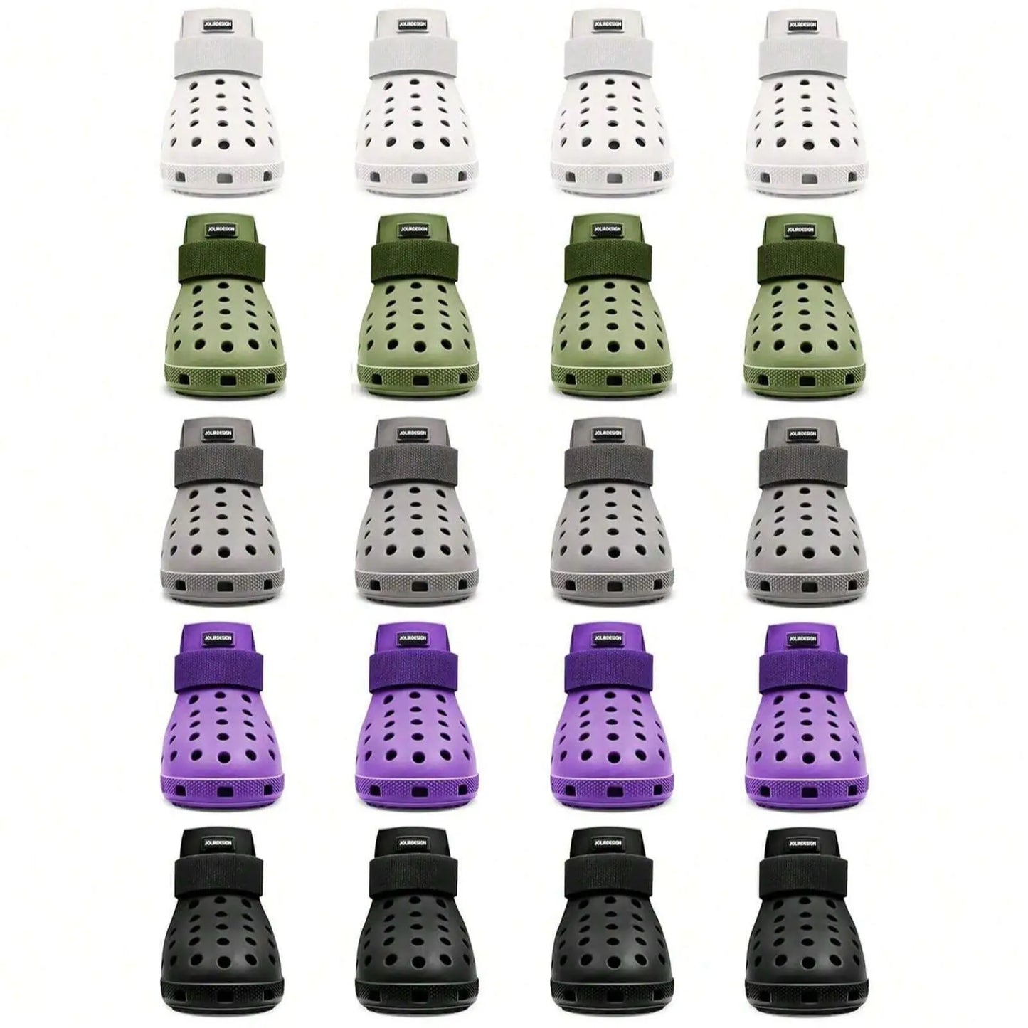 All-Season Breathable Non-Slip Pet Footwear Set of 4 for Enhanced Comfort and Paw Protection for Puppies