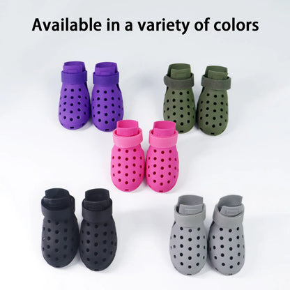 All-Season Breathable Non-Slip Pet Footwear Set of 4 for Enhanced Comfort and Paw Protection for Puppies