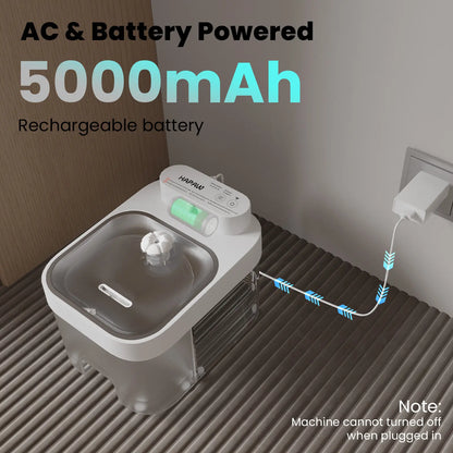 HAPAW Smart Cat Water Fountain: Advanced Filter-Free Hydration System with Wi-Fi Connectivity and Extended Battery Life for Optimal Pet Wellness
