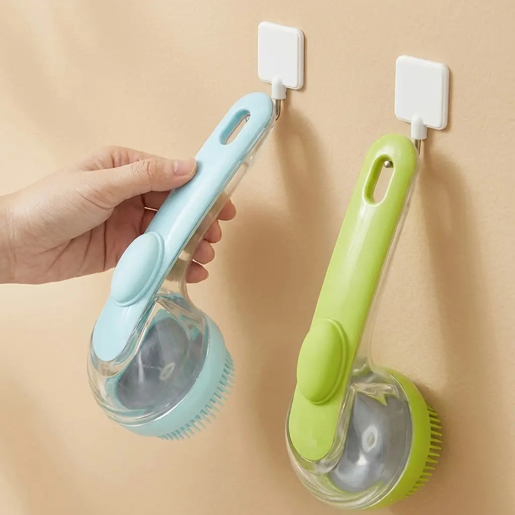 2026 New Universal 2-In-1 Pet Bath & Grooming Deshedding Brush with Built-In Soap Dispenser, 8In×3In×4In Gentle Massage Aid for Dogs & Cats, Enhances Beauty/Hair Care, Saves Dry Shampoo, Bathing
