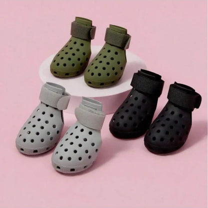 All-Season Breathable Non-Slip Pet Footwear Set of 4 for Enhanced Comfort and Paw Protection for Puppies