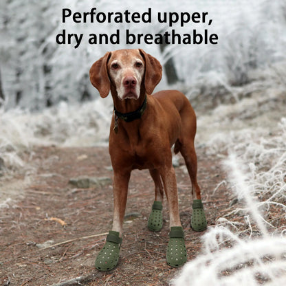 All-Season Breathable Non-Slip Pet Footwear Set of 4 for Enhanced Comfort and Paw Protection for Puppies