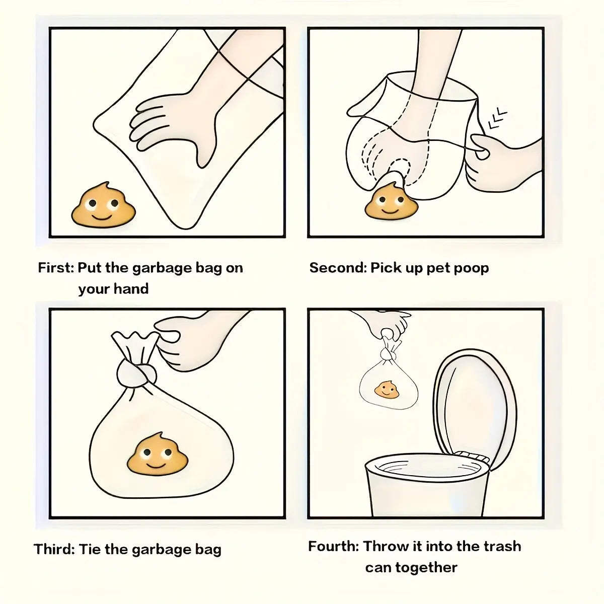 Premium Dog Waste Disposal Bags - Durable, Leak-Proof PE Material with Paw Print Design for Outdoor Use