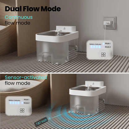 HAPAW Smart Cat Water Fountain: Advanced Filter-Free Hydration System with Wi-Fi Connectivity and Extended Battery Life for Optimal Pet Wellness