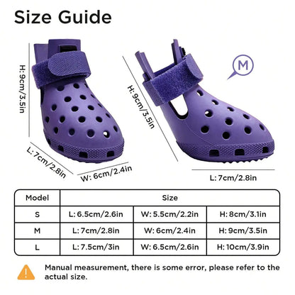 All-Season Breathable Non-Slip Pet Footwear Set of 4 for Enhanced Comfort and Paw Protection for Puppies